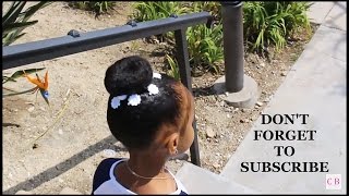 Quick & Easy||  Diy Sock Bun: Little Girls Natural Hair