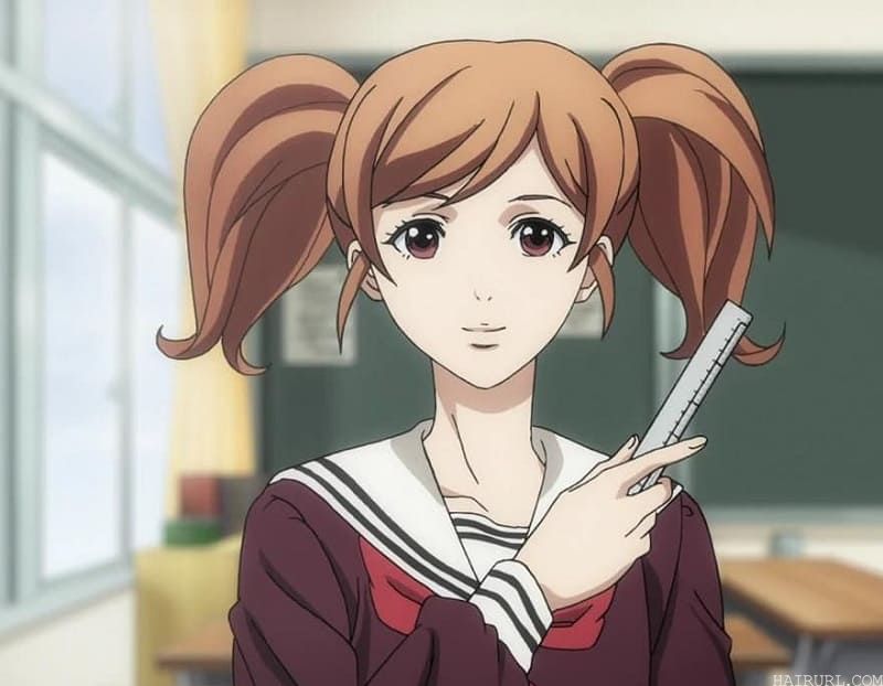 Anime Girl Aina Kuronuma With Brown Hair