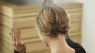 Aveda How-To | Festive Short Hair Pinned Up Hairstyle