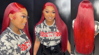Black To Red Hair Color ❤️ | 30 Inch Wig  | Curly Me Hair |