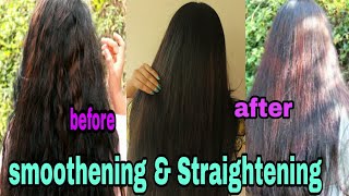 100% Natural Hair Smoothening & Straightening Treatment At Home/Get Smooth,Silky,Softhair Malayalam