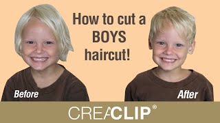 How To Cut A Boys Haircut! Easy Kids Haircutting At Home.