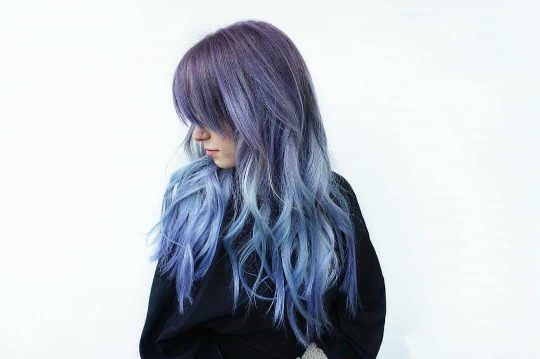 purple and pastel blue hair ideas