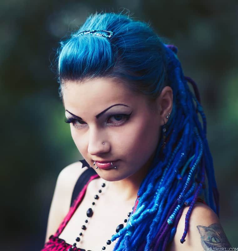 dark mermaid blue hair