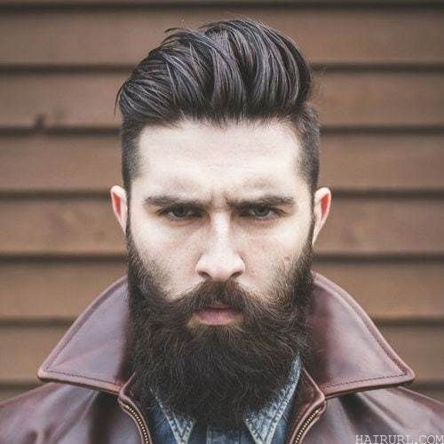 Beard Style with Side Volume for Men