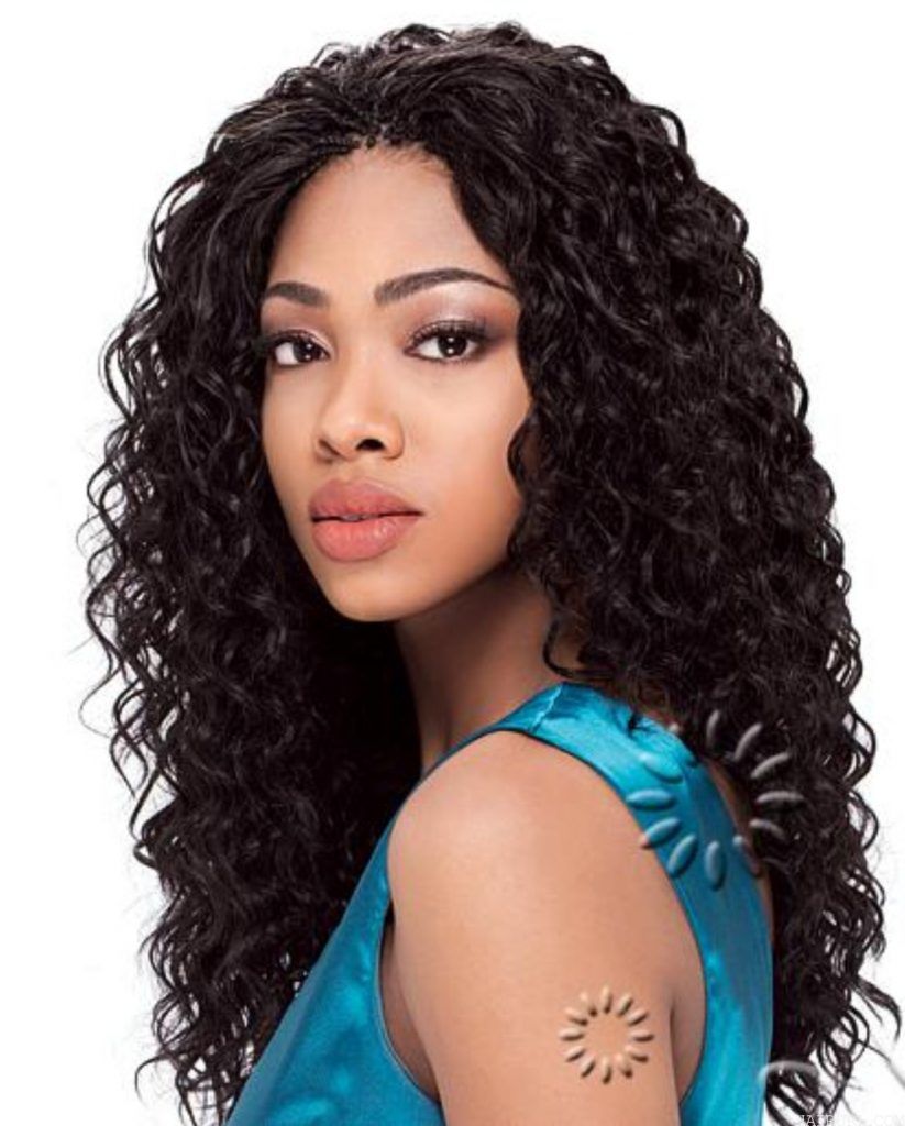 Synthetic Micro Braids hairstyle