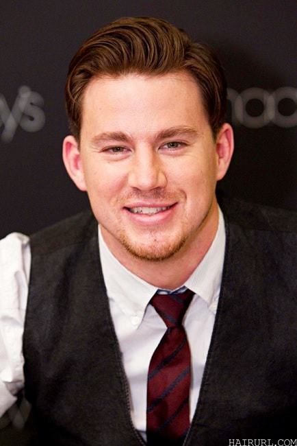 Channing Tatum’s hairstyle with comb over