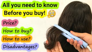 Mini Hair Straightener Review||Hair Straightening At Home||How To Use Hair Straightener||Sajal Malik