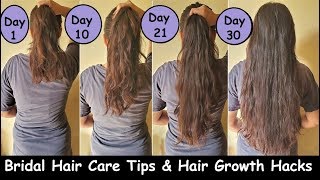 Pre Bridal Hair Care Routine | Hair Growth Hacks - Hair Care Tips | Get Long Hair & Thick Hair