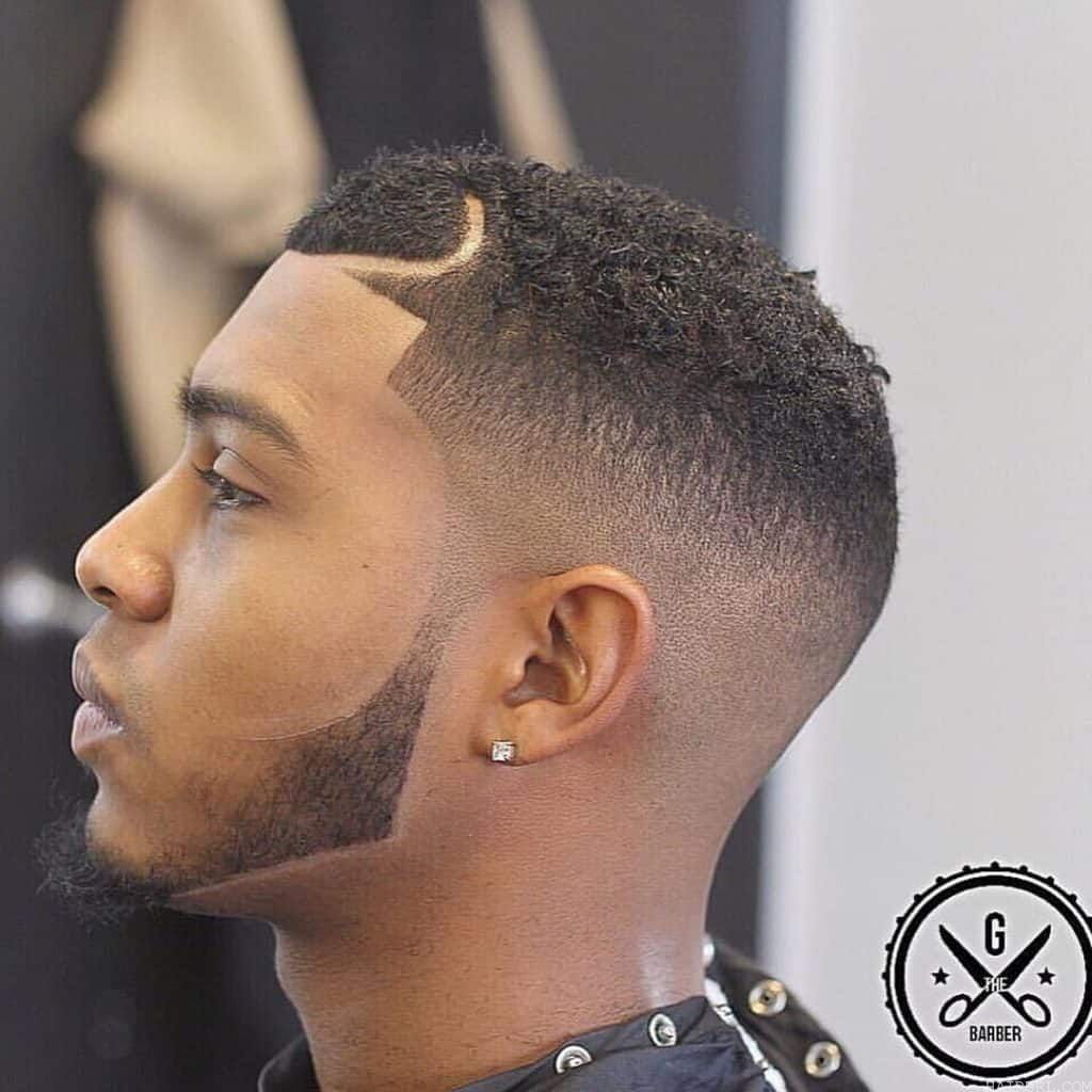 black men Taper Fade hairstyle