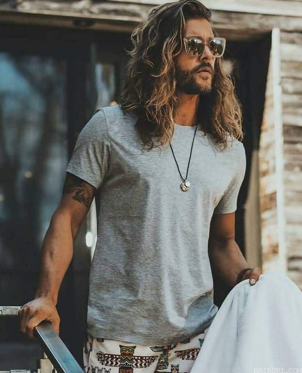 80s long wavy hairstyles for men
