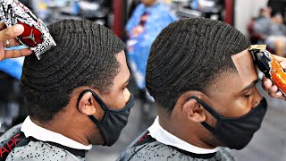 *Full Length* Haircut Tutorial/ Beginner Guide How To Cut 360 Waves/ High Taper