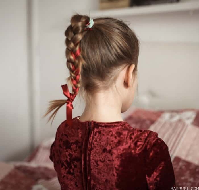 braided ponytail for little girl
