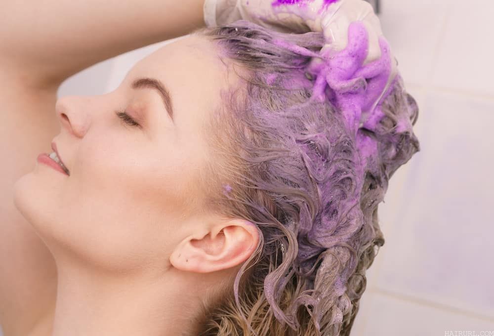 use clarifying shampoo to fix pink hair after toning or bleaching