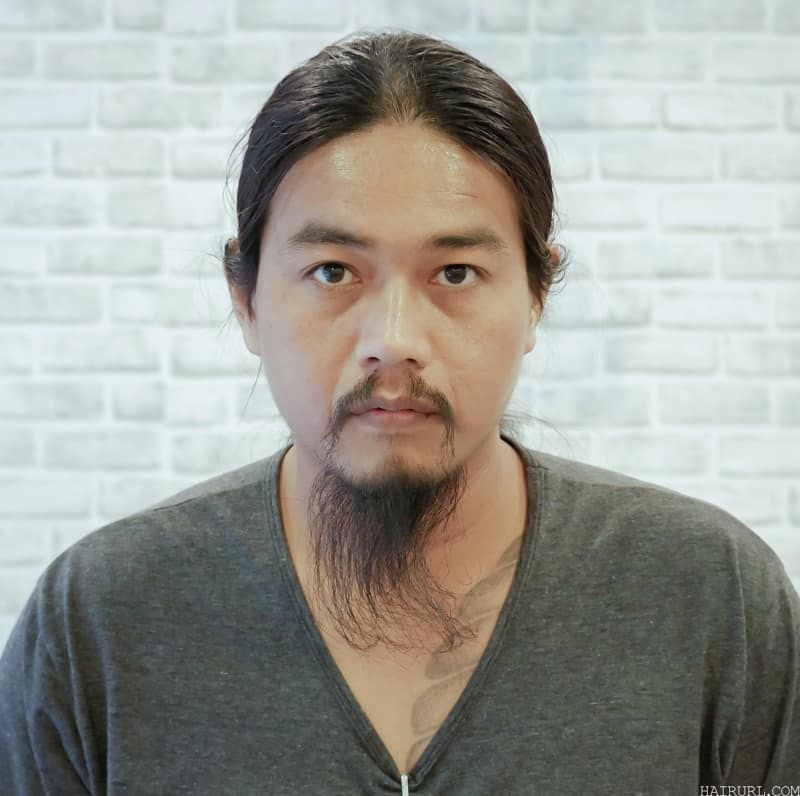 Asian beard with mustache