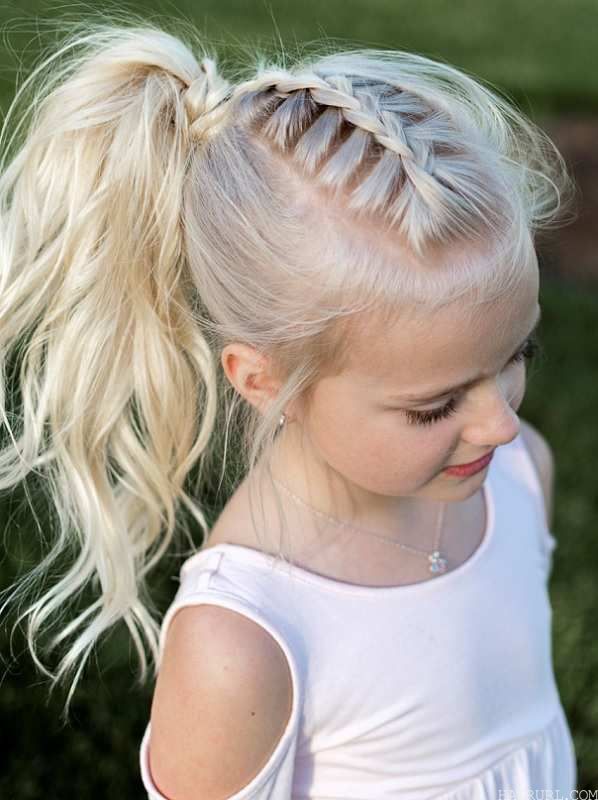 easy ponytail hairstyle for school