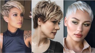 Pixie Haircuts For Women With Fine Hair With Bangs | Long Pixie Cut | Pixie-Bob Haircut
