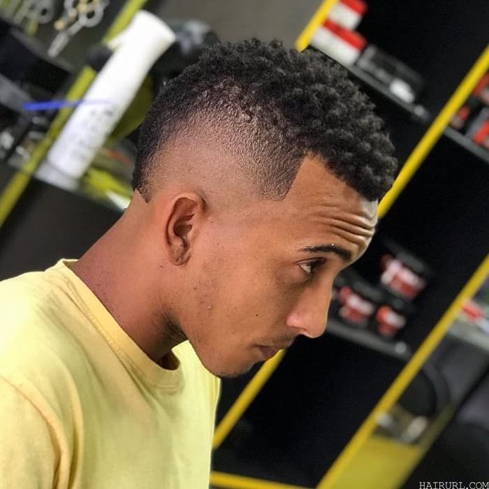 afro mohawk with high fade