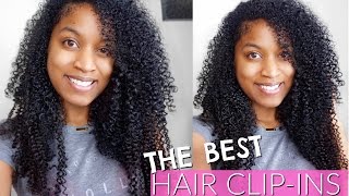 The Most Natural Hair Clip Ins Extensions For Black Women|Blending, Install Hergivenhair Hair