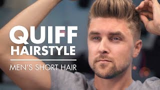 Men'S Quiff Hairstyle - Short Hair Transformation 2019