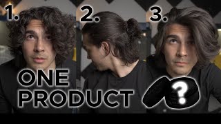 Wavy Hair + Straight Hair + Man Bun?? Using Only 1 Product