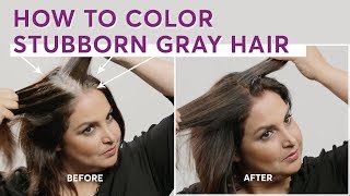 How To Color Stubborn Gray Hair