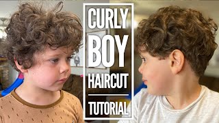Curly Boy Haircut Tutorial