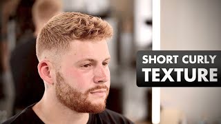 Short Curly Texture Hairstyle For Men - Casper Balo