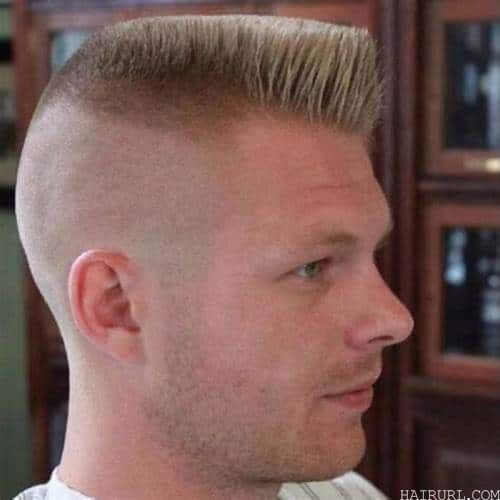 angled front flat top fade