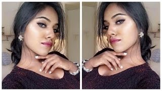 5 Minute Easy Elegant Makeup For Indian Girls | Hair Bun | Nikki Charms