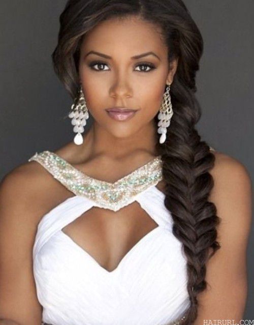  Natural Fishtail Braid hairstyle for black women 
