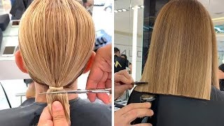 Professional Hairstyles Transformations For Women Over 40 | Haircut And Hair Color Transformation