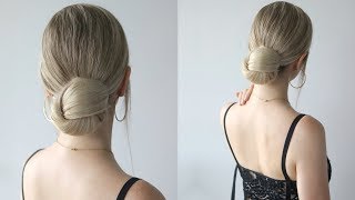 How To: Sleek Low Bun Hairstyle | Slick Bun