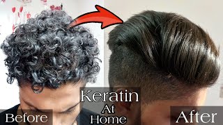 Men'S Keratin Hair Straightening Treatment Athome 2021 | Natural Hair | No Frizzy Hair | No Dam
