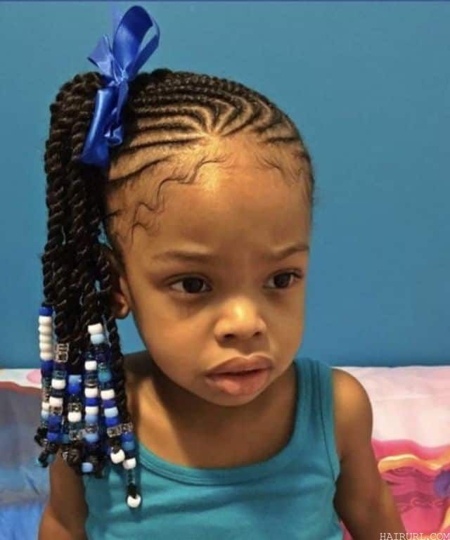 little girl long braided hairstyles with beads