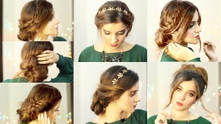 6 Amazing And Easy Bun Styles Step By Step| Buns For Wedding Party Uni Office| Quick Hairstyles Best