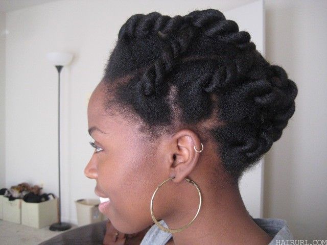Large Two Strand Twist Updo