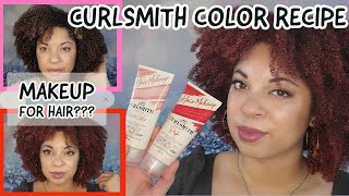 Temporary Hair Color On Thick Type 4 Hair | Curlsmith Hair Makeup Review