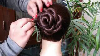 Juda Hairstyle For Wedding/Party || Quick & Cutehairstyle Girl || Perfect Bridal Bun Step By Step