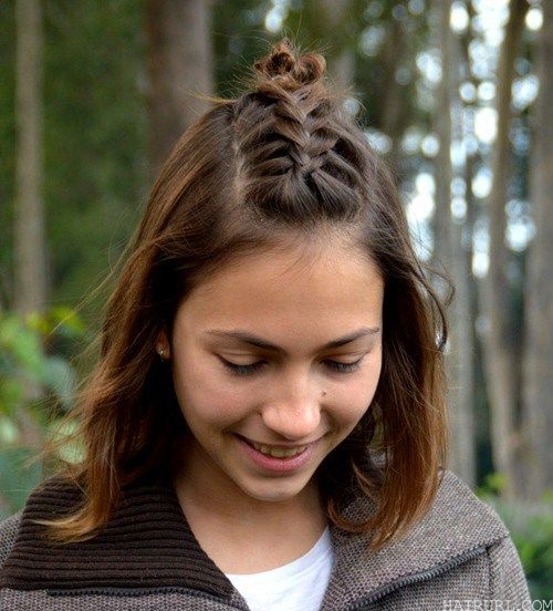 Cutest Easy to do school girl hairstyles 12-min
