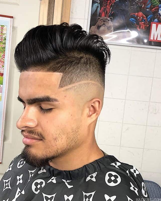 comb over haircut with fade 