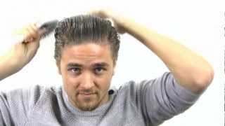 How To Hair Like Joey Tribbiani Back Combed Sleek Mens Hairstyle - American Crew Forming Cream