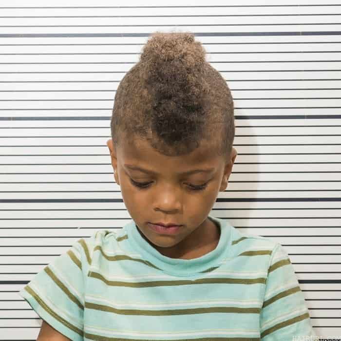 mohawk haircut for black kid