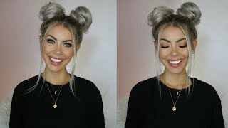 Quick + Easy Space Buns Tutorial | Brittanynichole