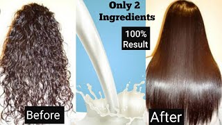 Permanent Hair Straightening At Home Naturally | Natural Ingredient | Effective Result | Hair Care