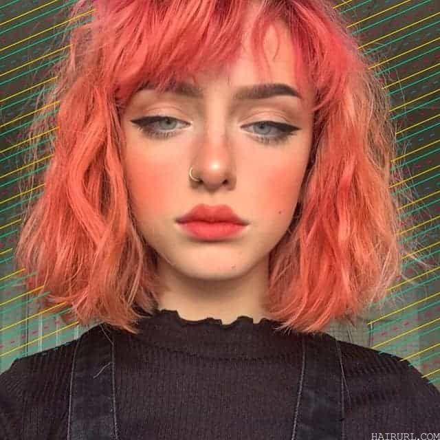 Pastel Red-Orange Hairstyle
