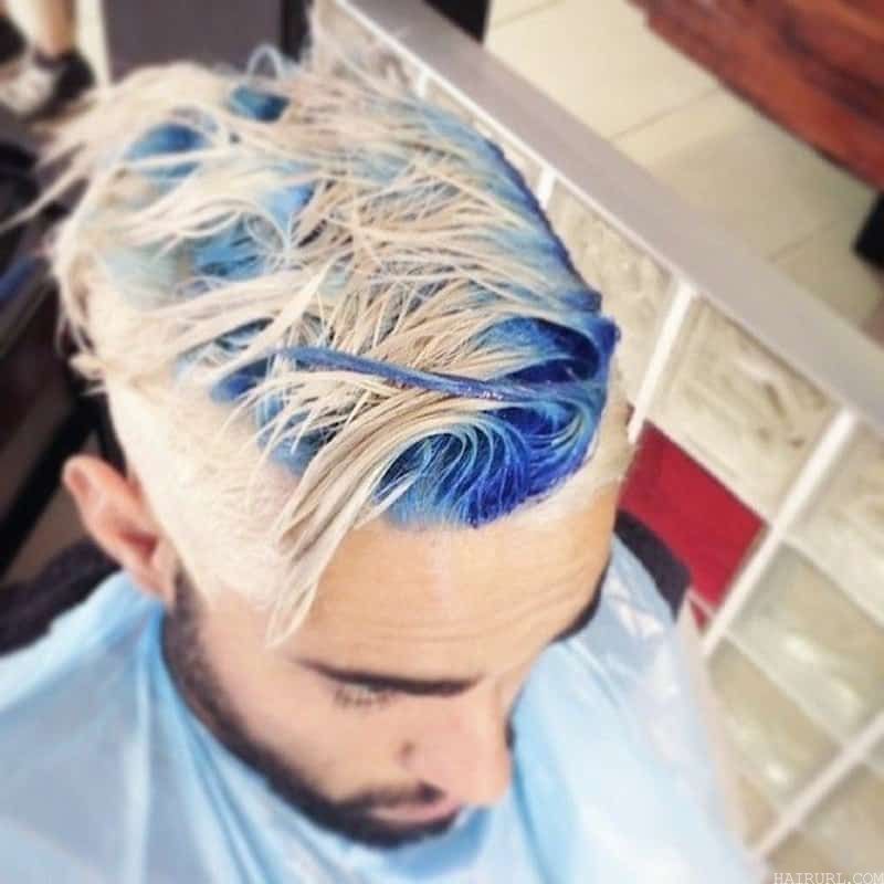 hairstyles for guys with blue hair