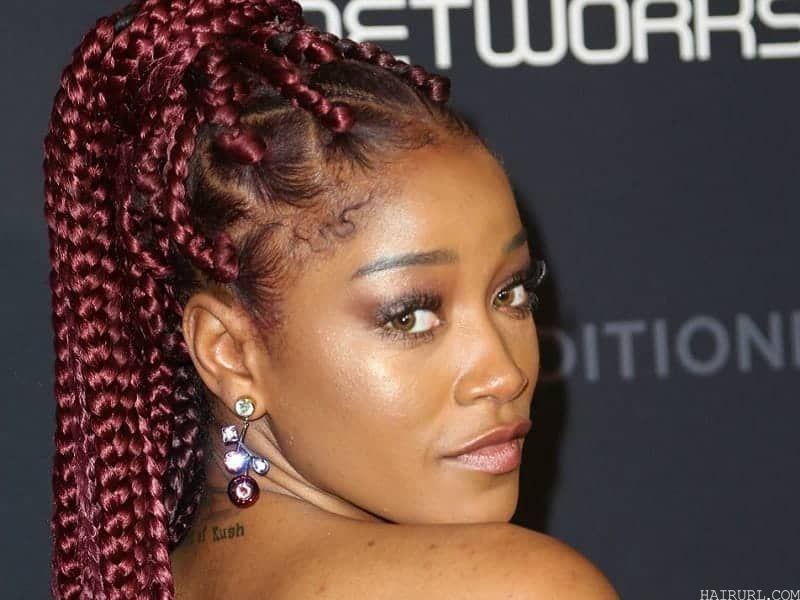 cornrow ponytail styles with weave