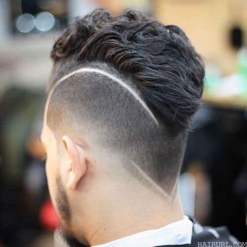 Faux Hawk with Undercut and Trimmed Line