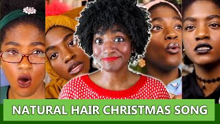 I Made Up A Christmas Song About Natural Hair. | "Merry Curlmas" Ft. Characters From My He